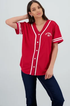 Shasa Los Angeles Contrast Jersey Tee
