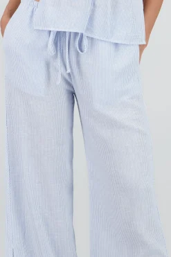 Shasa Low Rise Lightweight Striped Pants
