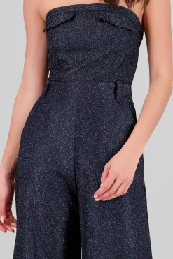 Shasa Lurex Cargo Jumpsuit