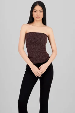 Shasa Lurex Cutout Tube Top