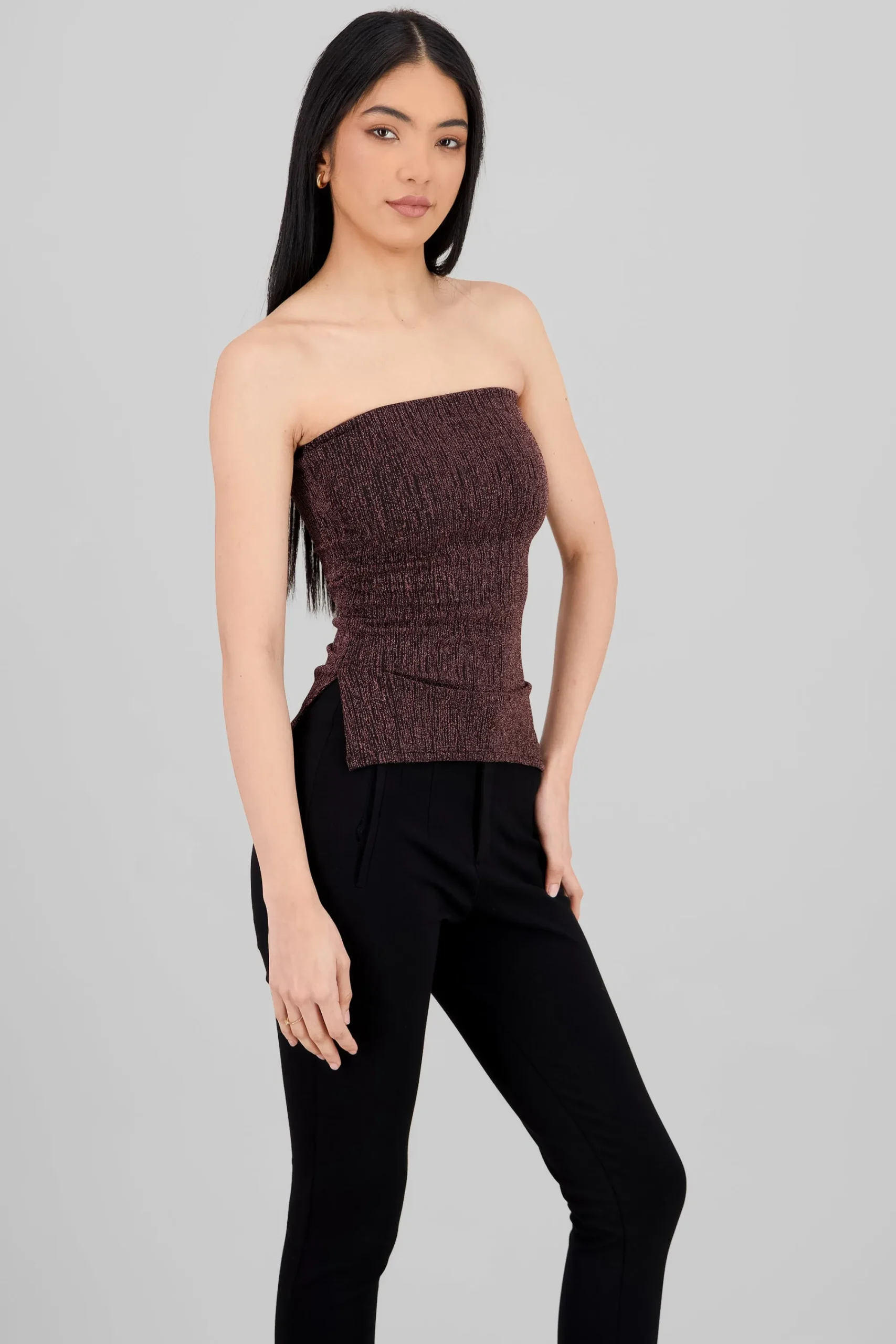 Shasa Lurex Cutout Tube Top