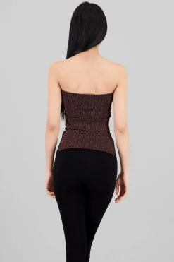 Shasa Lurex Cutout Tube Top