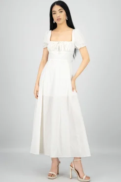 Shasa Lurex Stripes Linen Dress