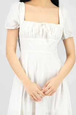 Shasa Lurex Stripes Linen Dress