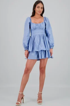 Shasa Lurex Stripes Solid Dress