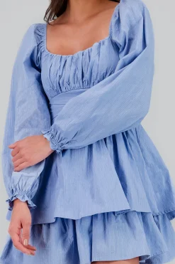 Shasa Lurex Stripes Solid Dress