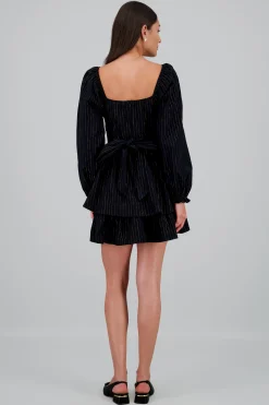 Shasa Lurex Stripes Solid Dress