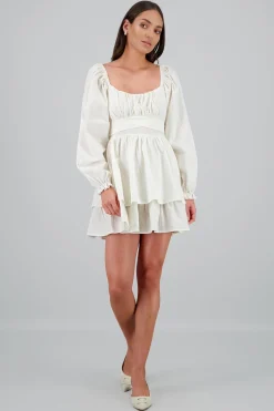 Shasa Lurex Stripes Solid Dress