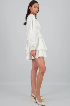 Shasa Lurex Stripes Solid Dress