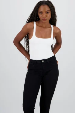 Shasa Lycra Spaghetti Strap Bodysuit