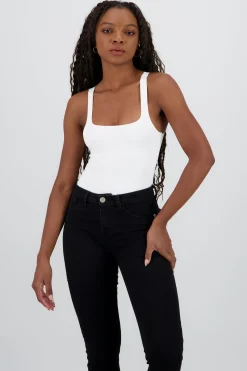 Shasa Lycra Spaghetti Strap Bodysuit