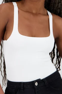 Shasa Lycra Spaghetti Strap Bodysuit