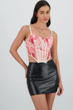 Shasa Marble Print Corset