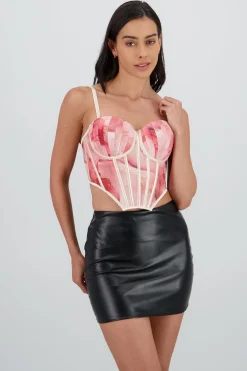 Shasa Marble Print Corset