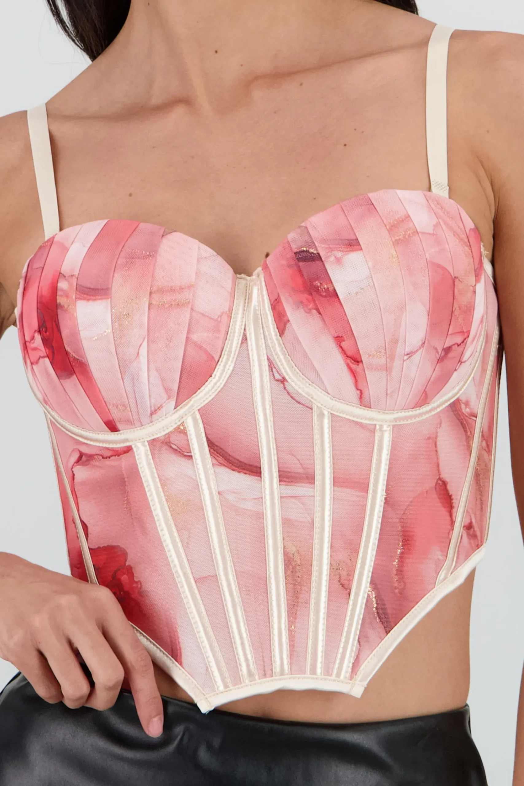 Shasa Marble Print Corset