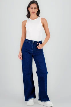 Shasa Marine Wide Leg Jeans