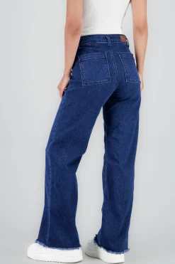 Shasa Marine Wide Leg Jeans