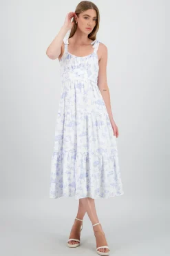 Shasa Maxi Dress with Nature Print
