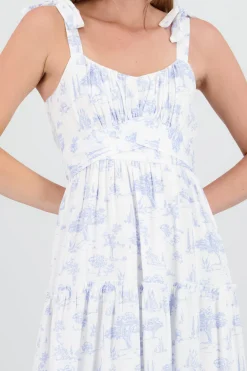 Shasa Maxi Dress with Nature Print