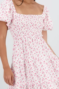 Shasa Maxi Dress with Puff Sleeves