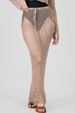 Shasa Maxi Open Knit Skirt