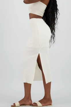 Shasa Maxi Skirt with Slit Detail