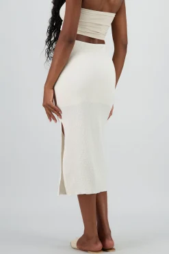 Shasa Maxi Skirt with Slit Detail
