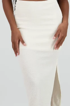 Shasa Maxi Skirt with Slit Detail