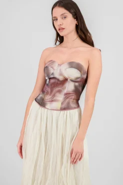 Shasa Mesh Corset Top