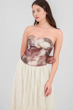 Shasa Mesh Corset Top