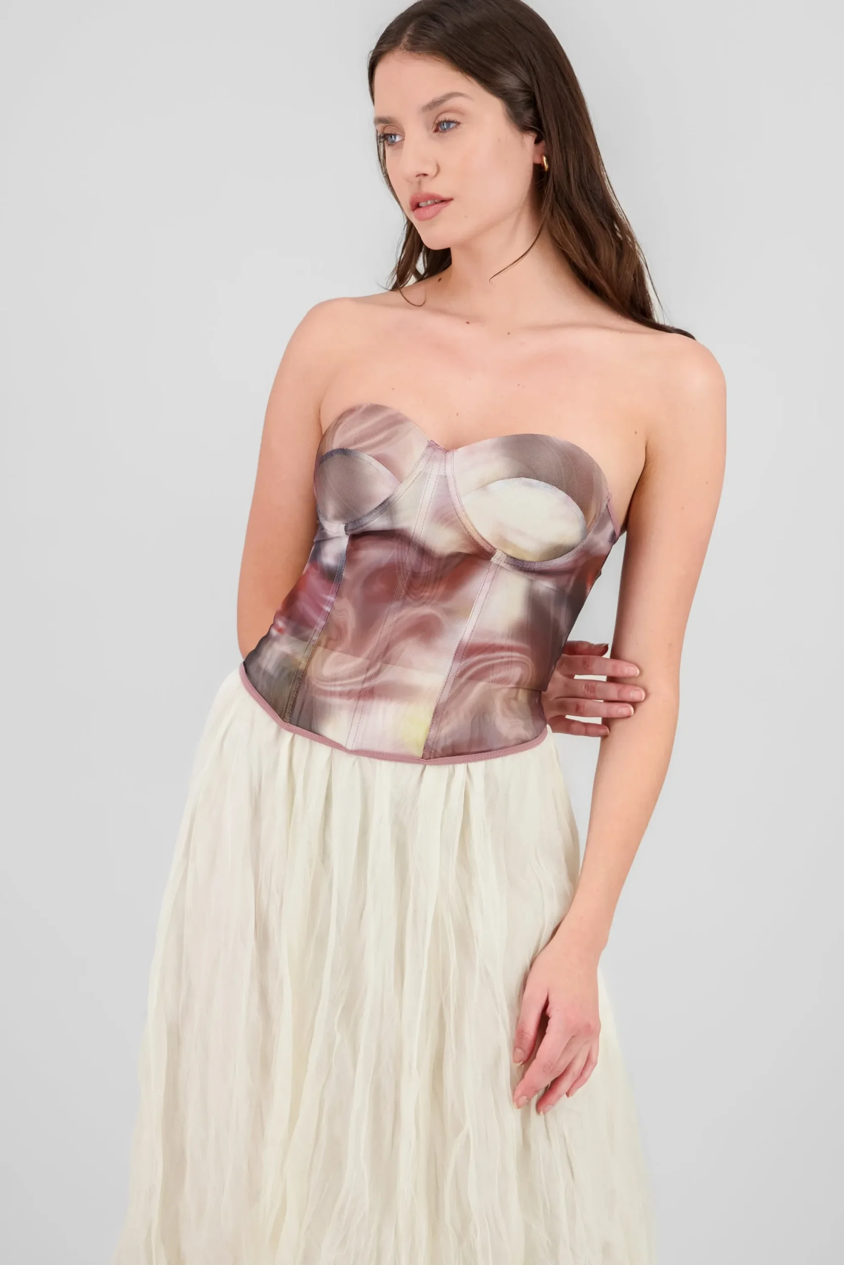 Shasa Mesh Corset Top