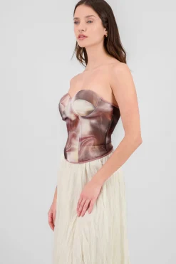 Shasa Mesh Corset Top