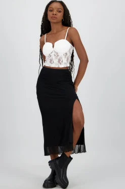 Shasa Mesh Midi Skirt