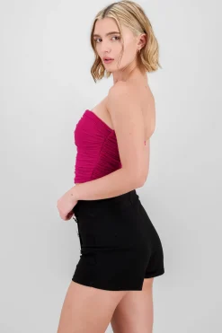 Shasa Mesh Top with eNckline