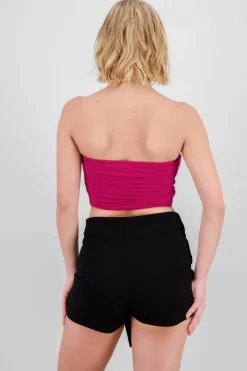 Shasa Mesh Top with eNckline