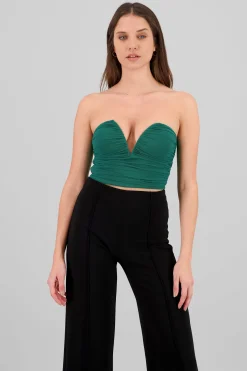 Shasa Mesh Top with eNckline
