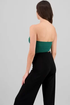 Shasa Mesh Top with eNckline