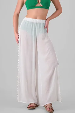 Shasa Mesh Wide Leg Cover Up Pants