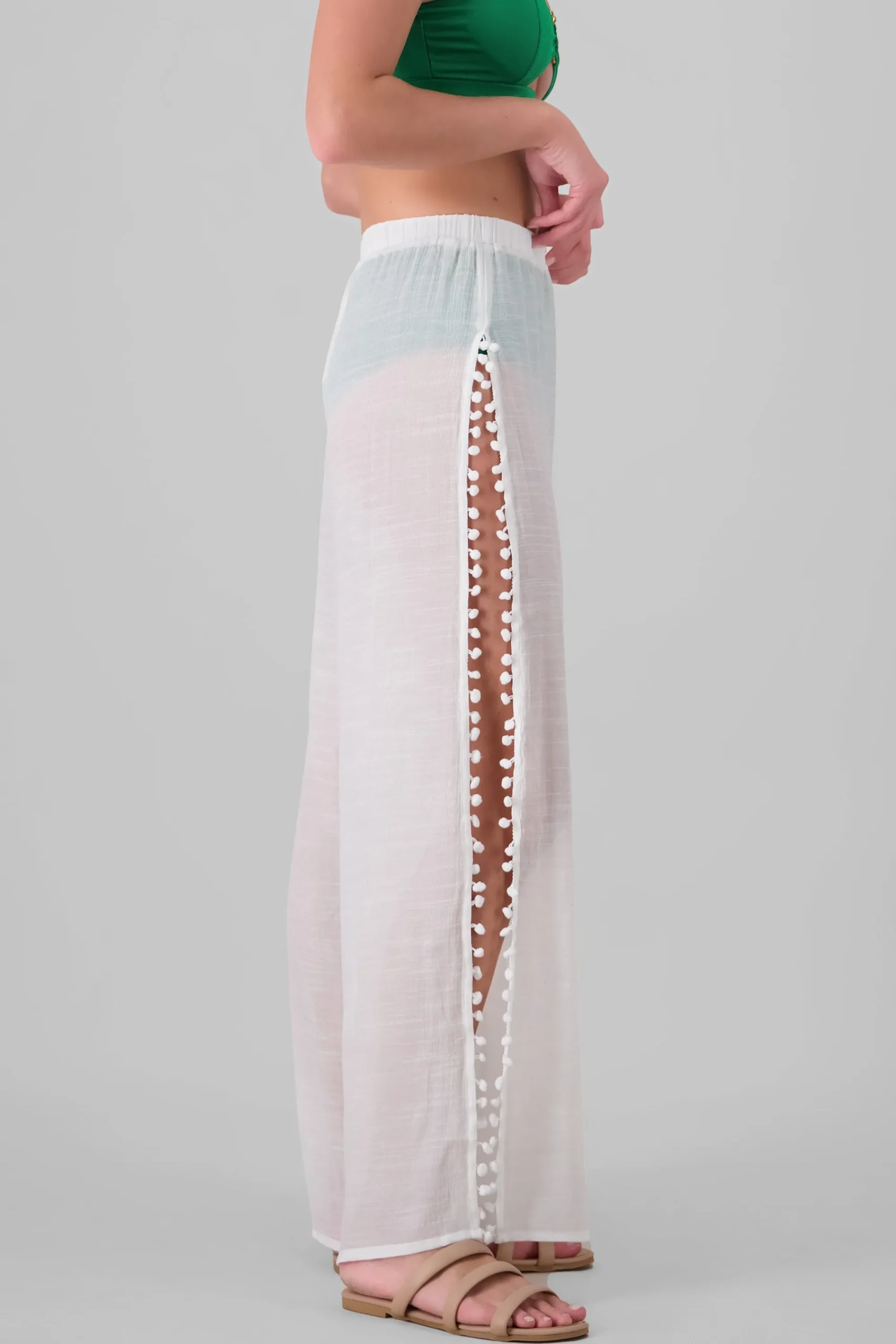Shasa Mesh Wide Leg Cover Up Pants
