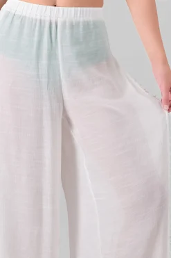 Shasa Mesh Wide Leg Cover Up Pants