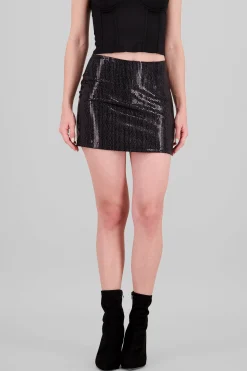 Shasa Metallic Effect Mini Skirt