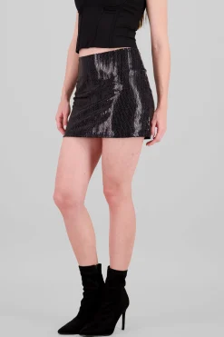 Shasa Metallic Effect Mini Skirt