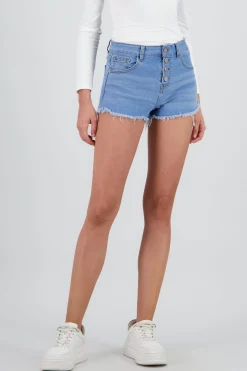 Shasa Mid Rise Button Shorts
