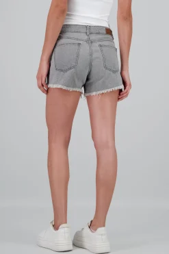Shasa Mid Rise Distressed Shorts