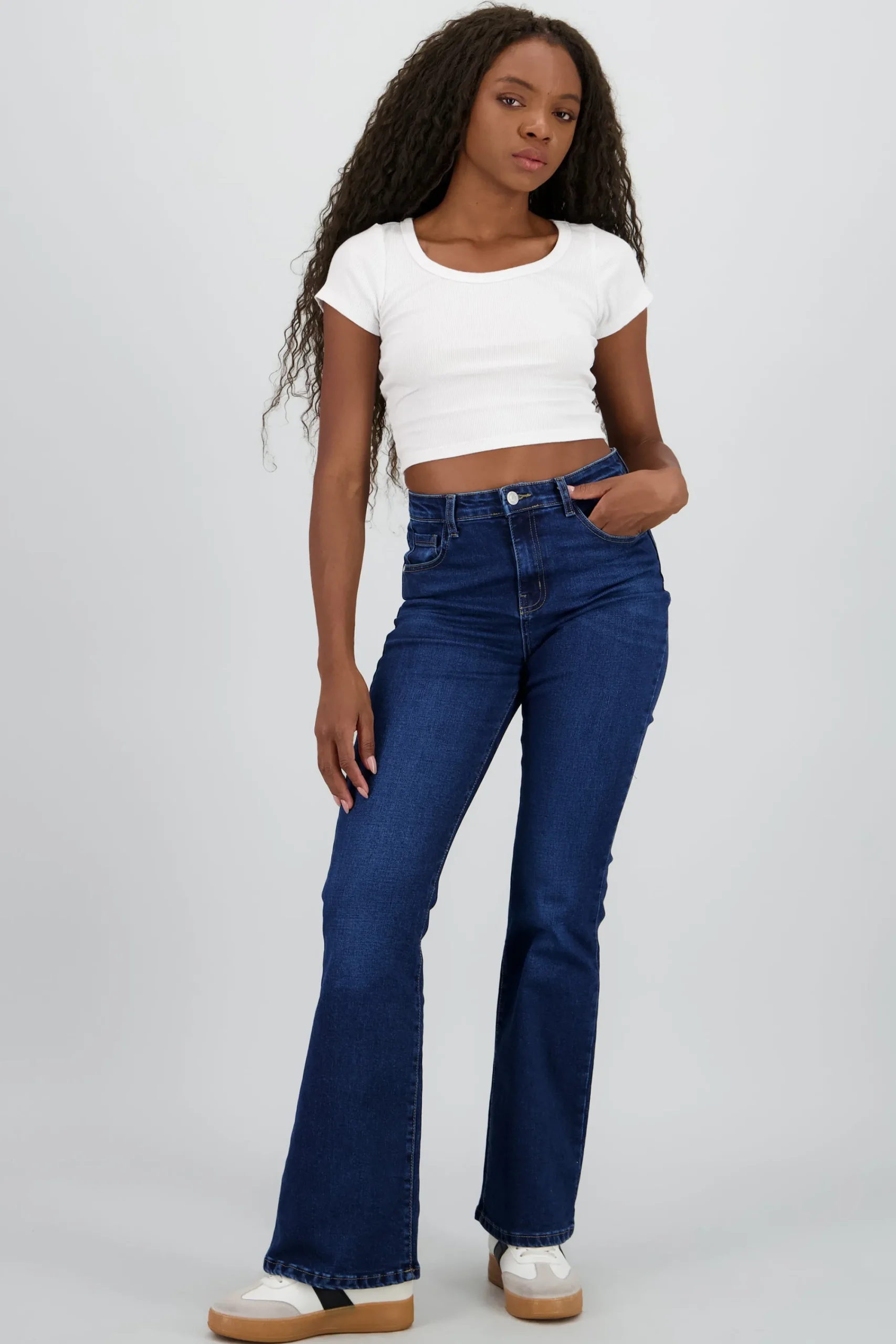 Shasa Mid Rise Flare Jeans