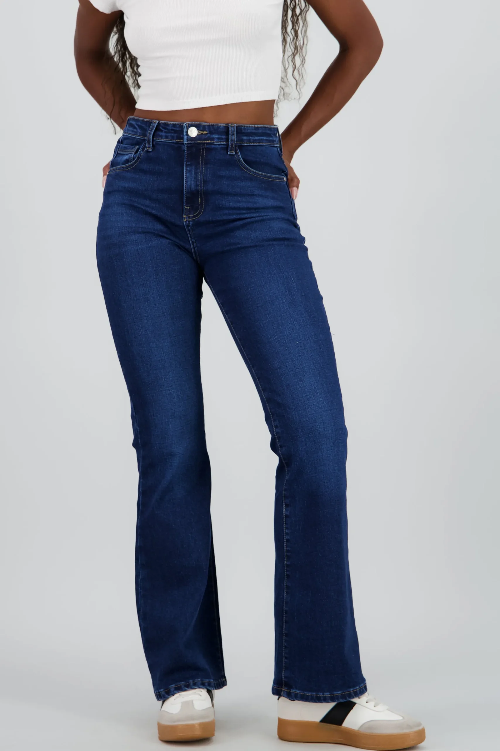 Shasa Mid Rise Flare Jeans