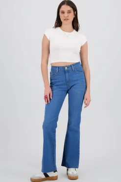 Shasa Mid Rise Flared Jeans