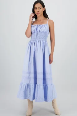 Shasa Midi Dress with Smocked Detail
