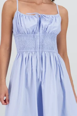 Shasa Midi Dress with Smocked Detail