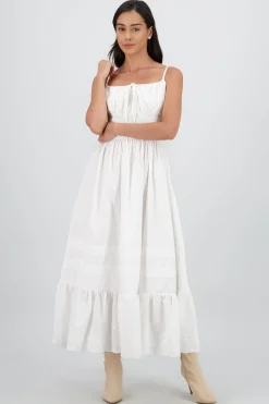 Shasa Midi Dress with Smocked Detail